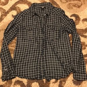 Womens small navy flannel by PAIGE